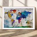 World Map Canvas Print – Framed Travel Map Wall Art for by MyGreatCanvas | Canvas Wall Art Prints | Photo Prints & Wall Decor