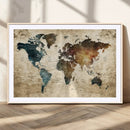 World Map Canvas Print – Detailed Map of the World Wall Art by MyGreatCanvas | Canvas Wall Art Prints | Photo Prints & Wall Decor