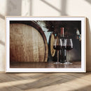 Wine and Barrel Wall Art Canvas Print by MyGreatCanvas | Canvas Wall Art Prints | Photo Prints & Wall Decor