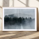 Autumn and Misty Trees in the Forest Wall Art Canvas Print, by MyGreatCanvas | Canvas Wall Art Prints | Photo Prints & Wall Decor