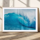 Big Ocean Surfing Wave Wall Art Canvas Print