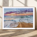 Coastal Sunset Art Beach Canvas Wall Art Print | Ocean Waves by MyGreatCanvas | Canvas Wall Art Prints | Photo Prints & Wall Decor