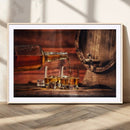 Whiskey and Cigar Canvas Wall Art | 3 Panel Bar Room Decor by MyGreatCanvas | Canvas Wall Art Prints | Photo Prints & Wall Decor