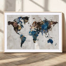 World Map Canvas Print – Framed Travel Map Wall Art for by MyGreatCanvas | Canvas Wall Art Prints | Photo Prints & Wall Decor