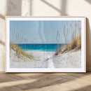 Serene Coastal Dune Path with Ocean View, 3-Panel Beach
