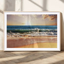 Serene Beach Path Canvas Art, Giclee Canvas Print with