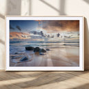 Serene Weather On The Beach Wall Art Canvas Print