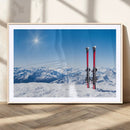 Ski Season Snow Wall Art Canvas Print