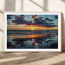 Beach Sunset Print - Stunning Ocean Canvas Artwork with
