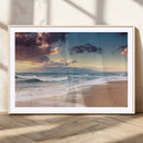 Cloudy Weather Beach Sunset Canvas Print | Sunrise Wall Art by MyGreatCanvas | Canvas Wall Art Prints | Photo Prints & Wall Decor