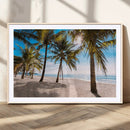 Palm Beach Tropical Island Wall Art Canvas Print