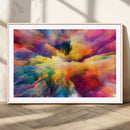 Blazing Vibrant Colors Cloud Wall Art Canvas Print