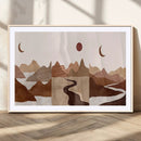 Boho Wall Art Canvas Print Set Mid-Century Prints Bohemian