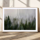 Forest Wall Art Canvas Print | Foggy Forest Wall Art | Pine