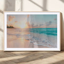 Beach Wall Art - Stunning Ocean Sunset Canvas Print with