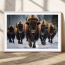 Buffalo Wall Art Canvas Print, American Bison Herd Wall Art by MyGreatCanvas | Canvas Wall Art Prints | Photo Prints & Wall Decor
