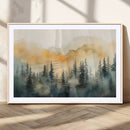 Abstract Forest Print - Mountain Wall Art | Autumn Landscape