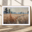 Golden Fields Canvas Wall Art Print – Serene Landscape of