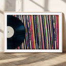 Vinyl Record and Album Collection Canvas Wall Art - Retro