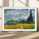 Wheatfield With Cypresses By Van Gogh Painting Wall Art