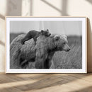 Bear and Cub Wall Art Canvas | 399 Bear Cub
