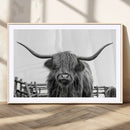 Longhorn Canvas Print, Bighorn Cow Wall Art Canvas Print