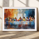 Abstract Watercolor The Last Supper Wall Art