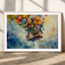 UP-Inspired Floating House with Balloons Canvas Art –