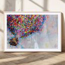 Don't Look Up Movie Canvas Wall Art - Vibrant Floating House