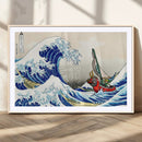 Katsushika Hokusai Kanagawa Giant Wave Wall Art Canvas Print