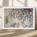 Banksy Wall Art - Banksy Girl Butterfly Graffiti Wall Art