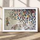 Banksy Wall Art - Banksy Girl Butterfly Graffiti Wall Art