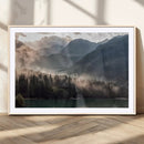 Foggy Mountain Canvas Print Forest Wall Art