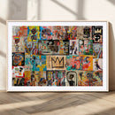Abstract Art Collage Wall Art Canvas Print – Framed, Ready