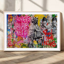 Follow Your Dreams & Love is All We Need Graffiti Street Art