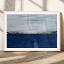 Navy Blue Abstract Wall Art Canvas Print