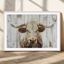 Rustic Longhorn Bull Wall Art Canvas Set – Western-Inspired by MyGreatCanvas | Canvas Wall Art Prints | Photo Prints & Wall Decor
