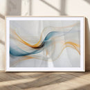 Decorative Turquoise Abstract Wave Wall Art Canvas Print by MyGreatCanvas | Canvas Wall Art Prints | Photo Prints & Wall Decor