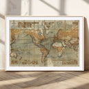 Push Pin World Map Canvas Print – Travel Tracker Wall Art