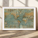 Push Pin World Map Canvas Print – Travel Tracker Wall Art