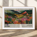 Yayoi Kusama Abstract Print, Vibrant Floral Mountain Art
