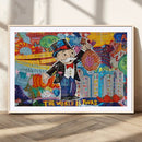 Pop Art Monopoly Man Canvas Wall Art Print - Bold and