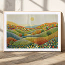 YAYOI KUSAMA Wall Art - Colorful Dot Art Landscape Canvas,