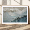 Waves Abstract Wall Art Print, Modern Framed Abstract Canvas