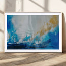 Blue Abstract Print - Dynamic Ocean-Inspired Canvas Wall Art