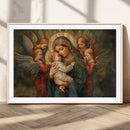 Mary Jesus Canvas Wall Art Print - Madonna and Child with