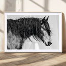 Black Horse Wall Art Canvas Print – Elegant Farmhouse Decor