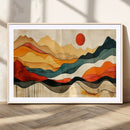 Mid Century Wall Art Print  - Abstract Woodland Print -