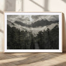Moody Forest Wall Art – Framed Mountain Fog Canvas Artwork, by MyGreatCanvas | Canvas Wall Art Prints | Photo Prints & Wall Decor