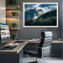 Misty Forest Wall Art Canvas Print – Pine Hills Foggy by MyGreatCanvas | Canvas Wall Art Prints | Photo Prints & Wall Decor